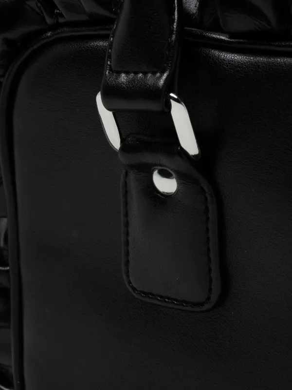 Comme Des Garçons Girl Ruffled Mini Bag | Black | FARFETCH