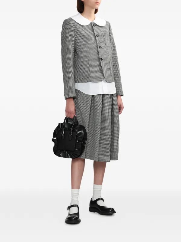 Comme Des Garçons Girl Ruffled Mini Bag | Black | FARFETCH