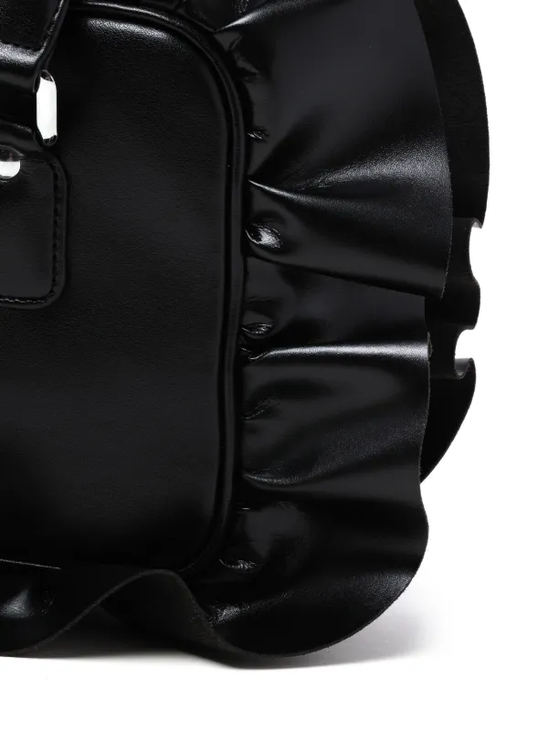 Comme Des Garçons Girl Ruffled Mini Bag | Black | FARFETCH