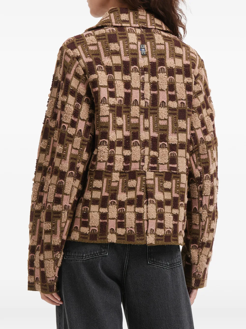  Ader Error Patterned Jacket - Brown 