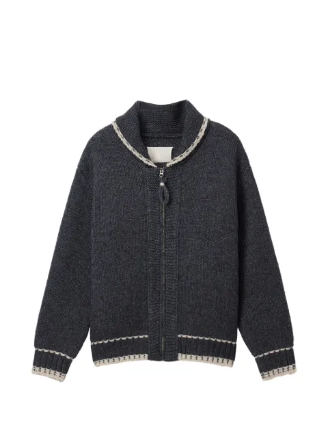 Low Classic zip-up collar cardigan