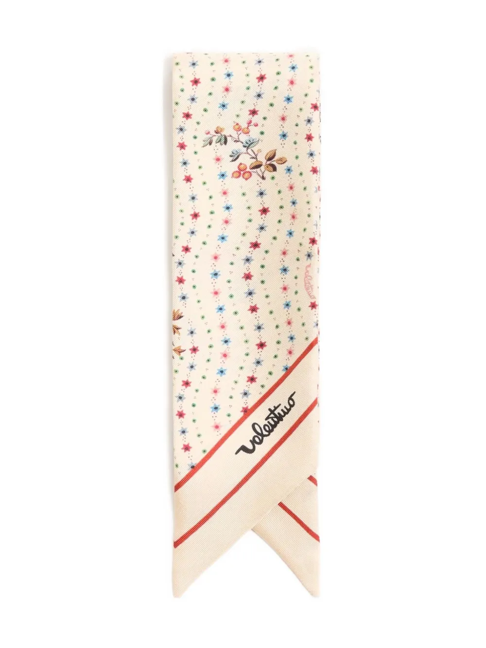 Valentino Garavani floral silk scarf - Beige