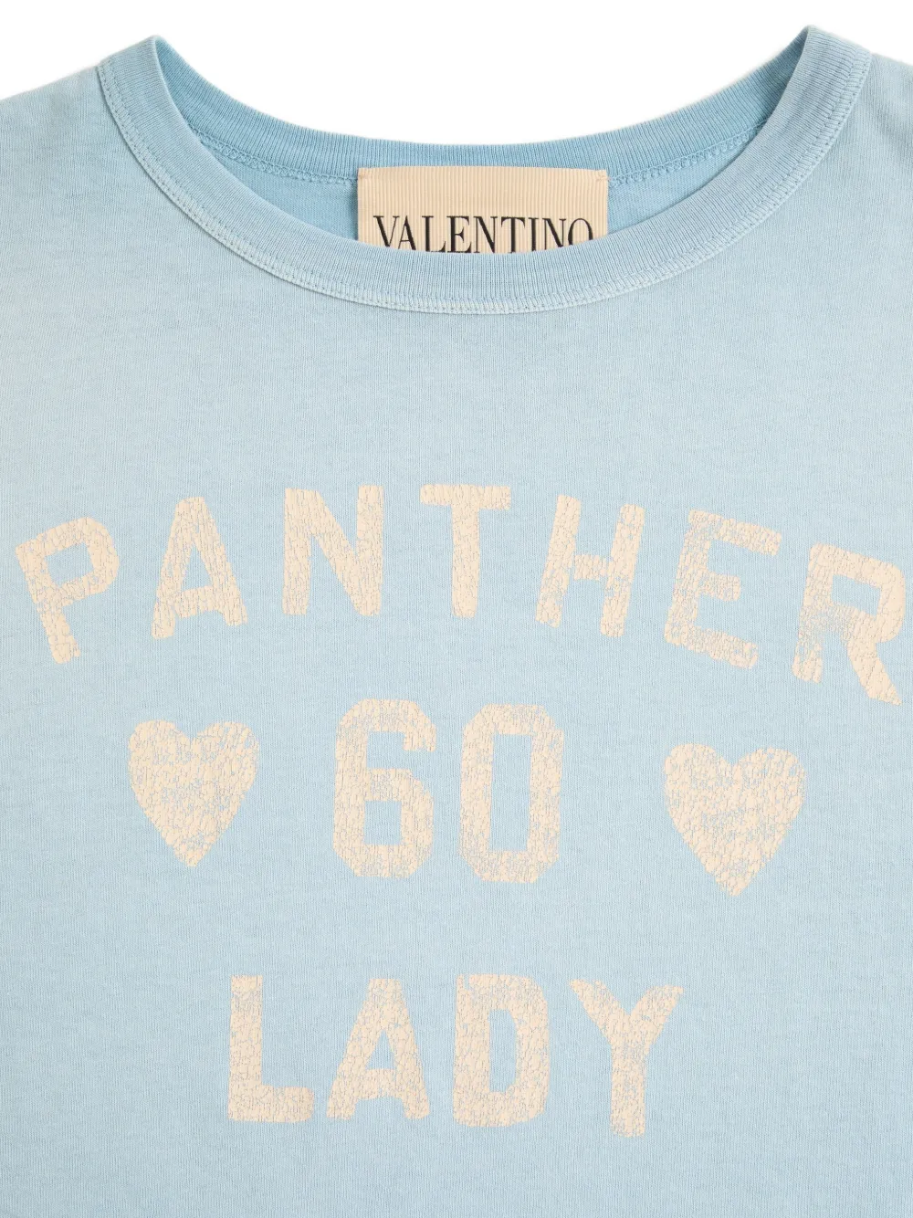 Valentino Garavani print-detail T-shirt | Blue | FARFETCH
