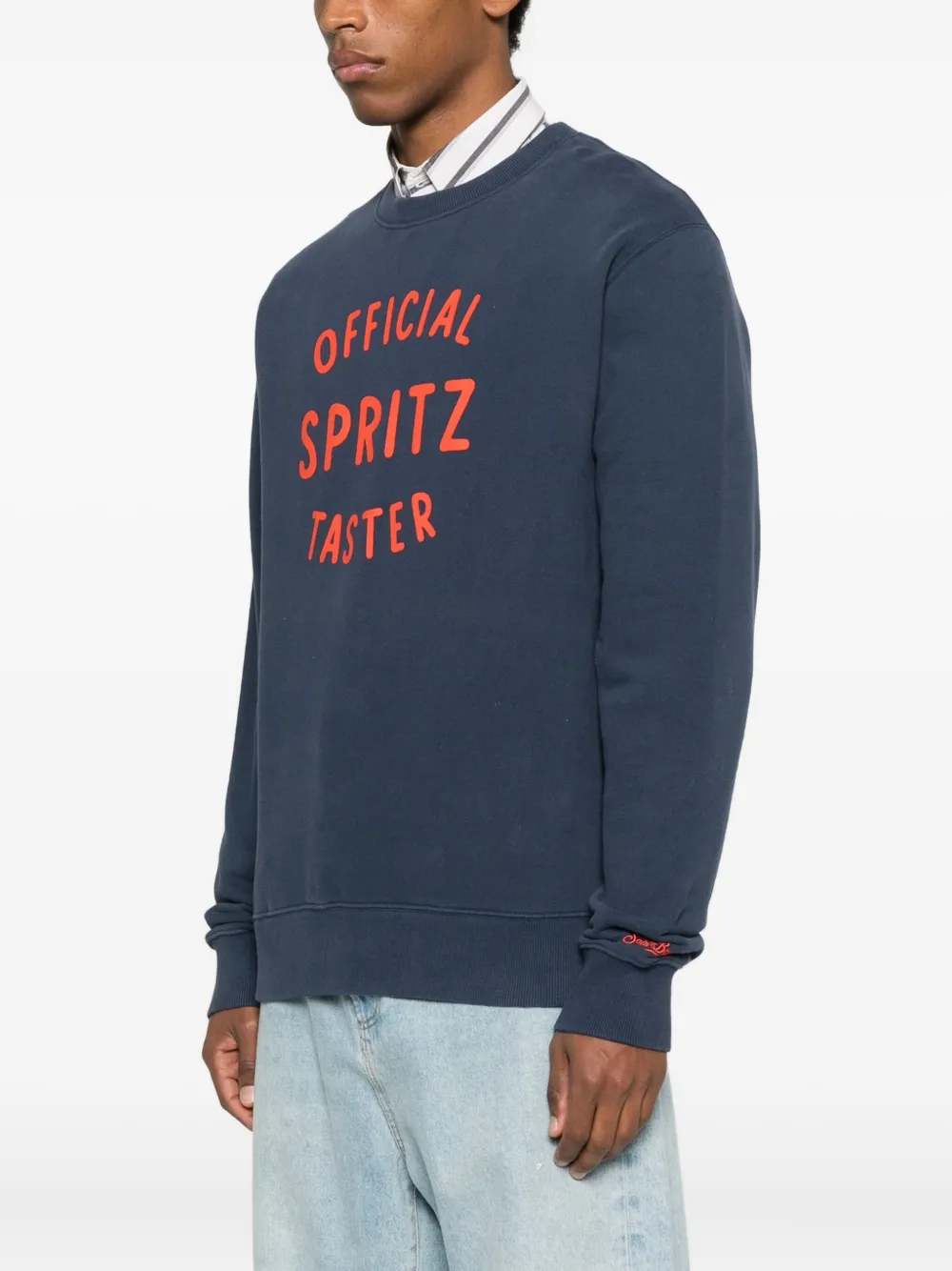 Mc2 Saint Barth Crew-neck Sweatshirt In Blue