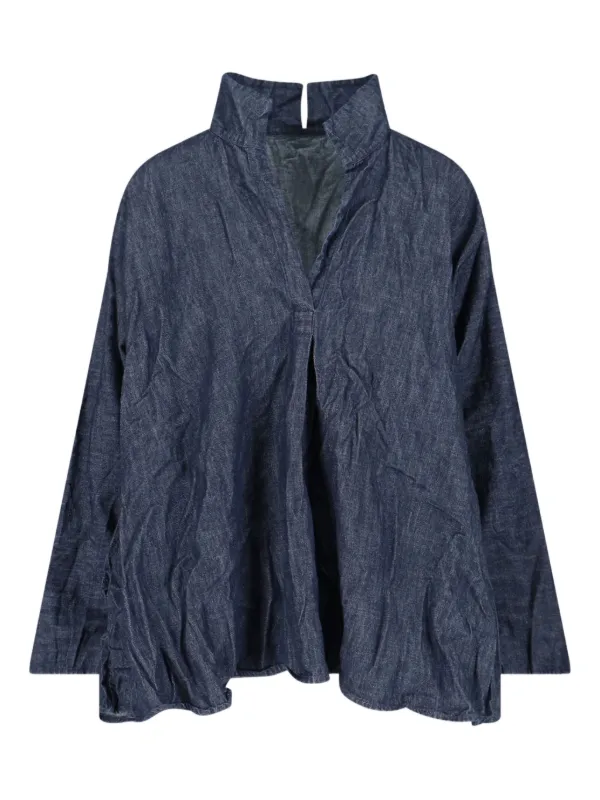 daniela gregis ブラウス daniela gregis ブラウス Daniela Gregis Vネック ブラウス | ブルー