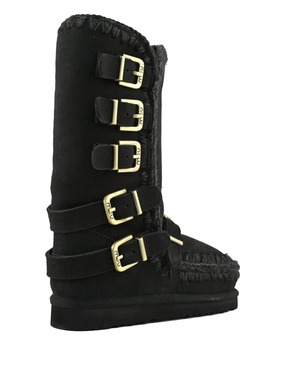 Mou 40mm Eskimo Buckle-straps Boots In Black
