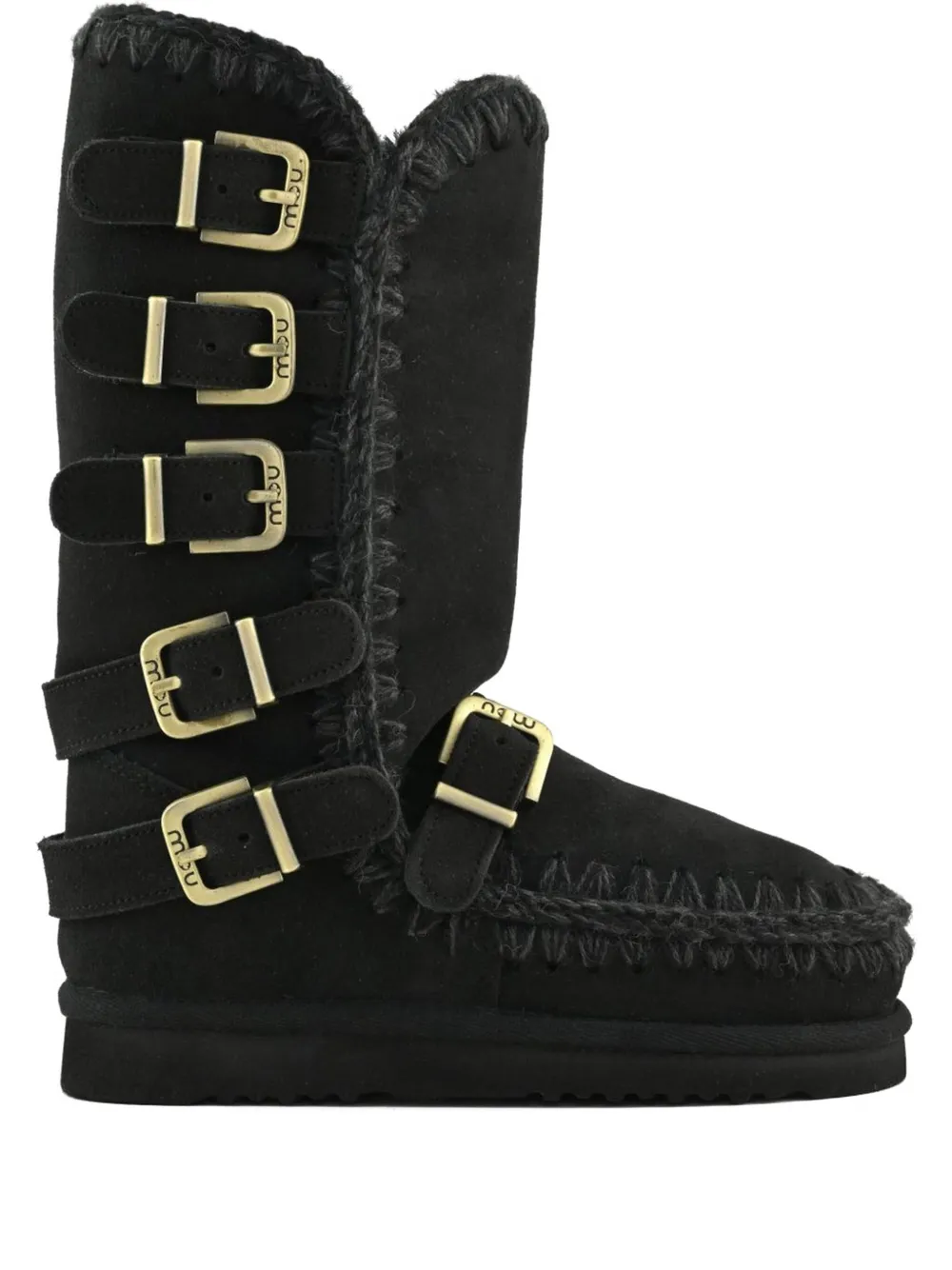 Mou 40mm Eskimo buckle-straps boots - ブラック Mou 40mm Eskimo buckle-straps boots - ブラック