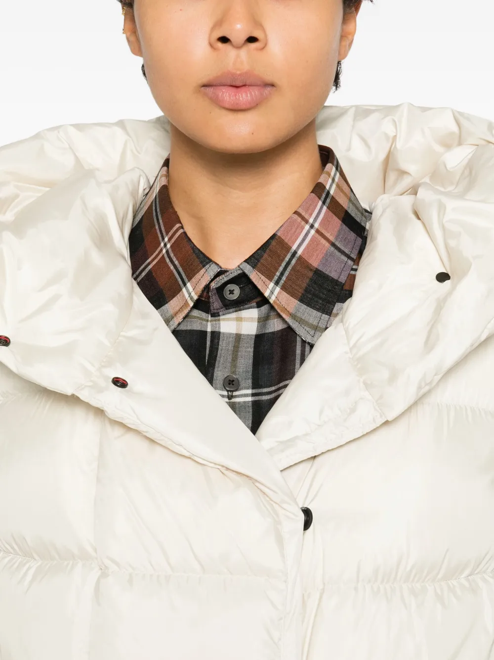 Peuterey Grad gewatteerd jack met capuchon Beige