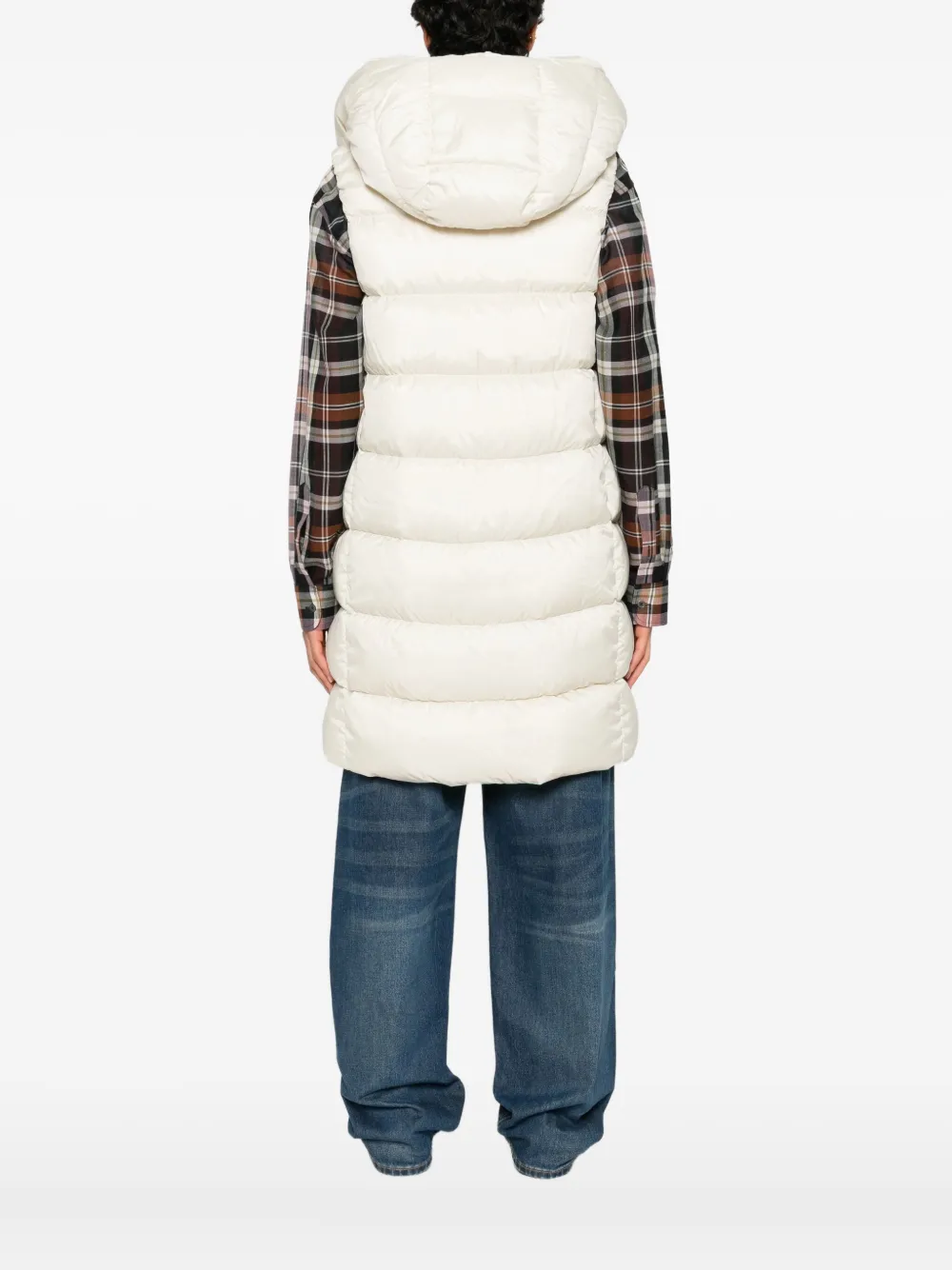 Peuterey Grad gewatteerd jack met capuchon Beige