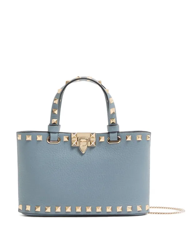 VALENTINOスタッズミニバッグ Valentino Garavani ロックスタッズ ハンドバッグ ミニ | ブルー