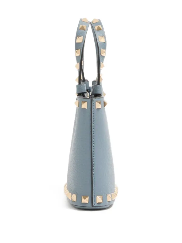 Valentino Garavani ロックスタッズ ハンドバッグ ミニ | ブルー