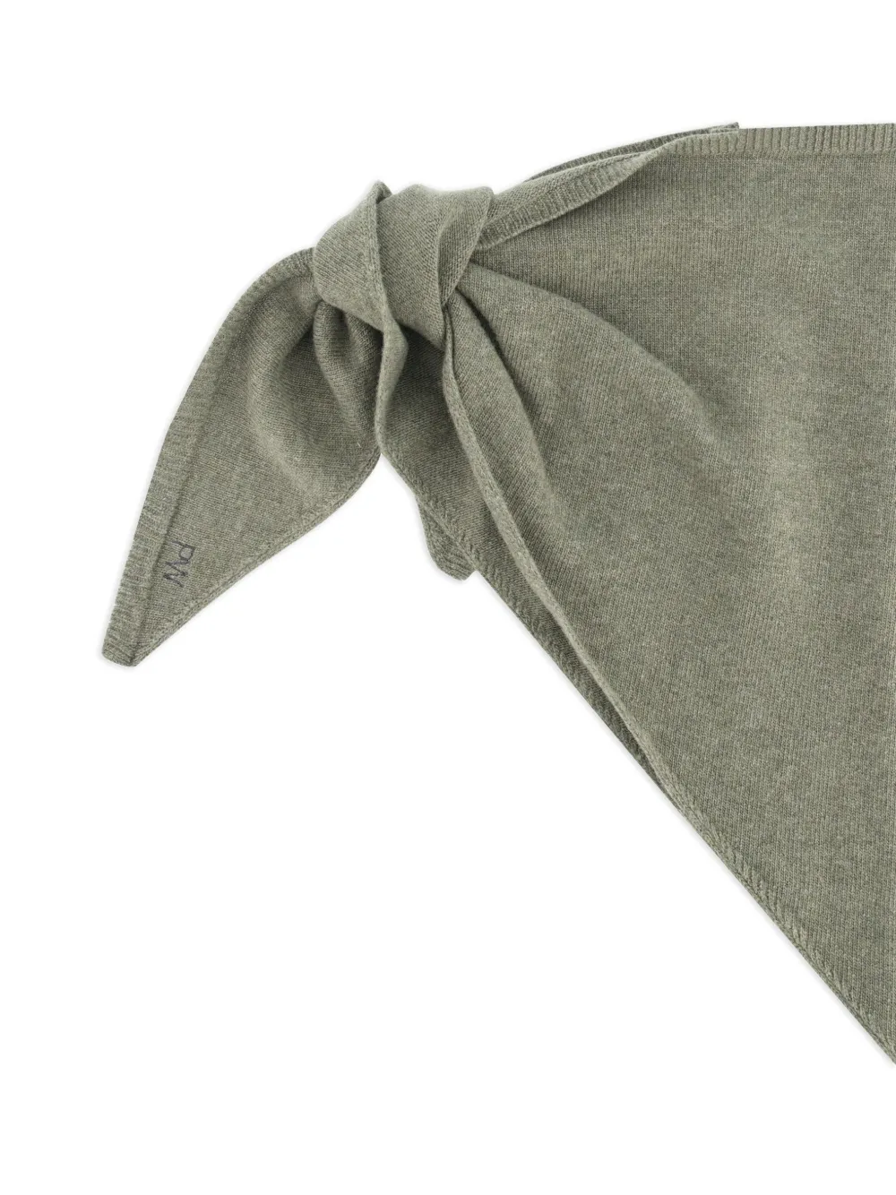 Paloma Wool Prima Knot-detail Scarf In Green