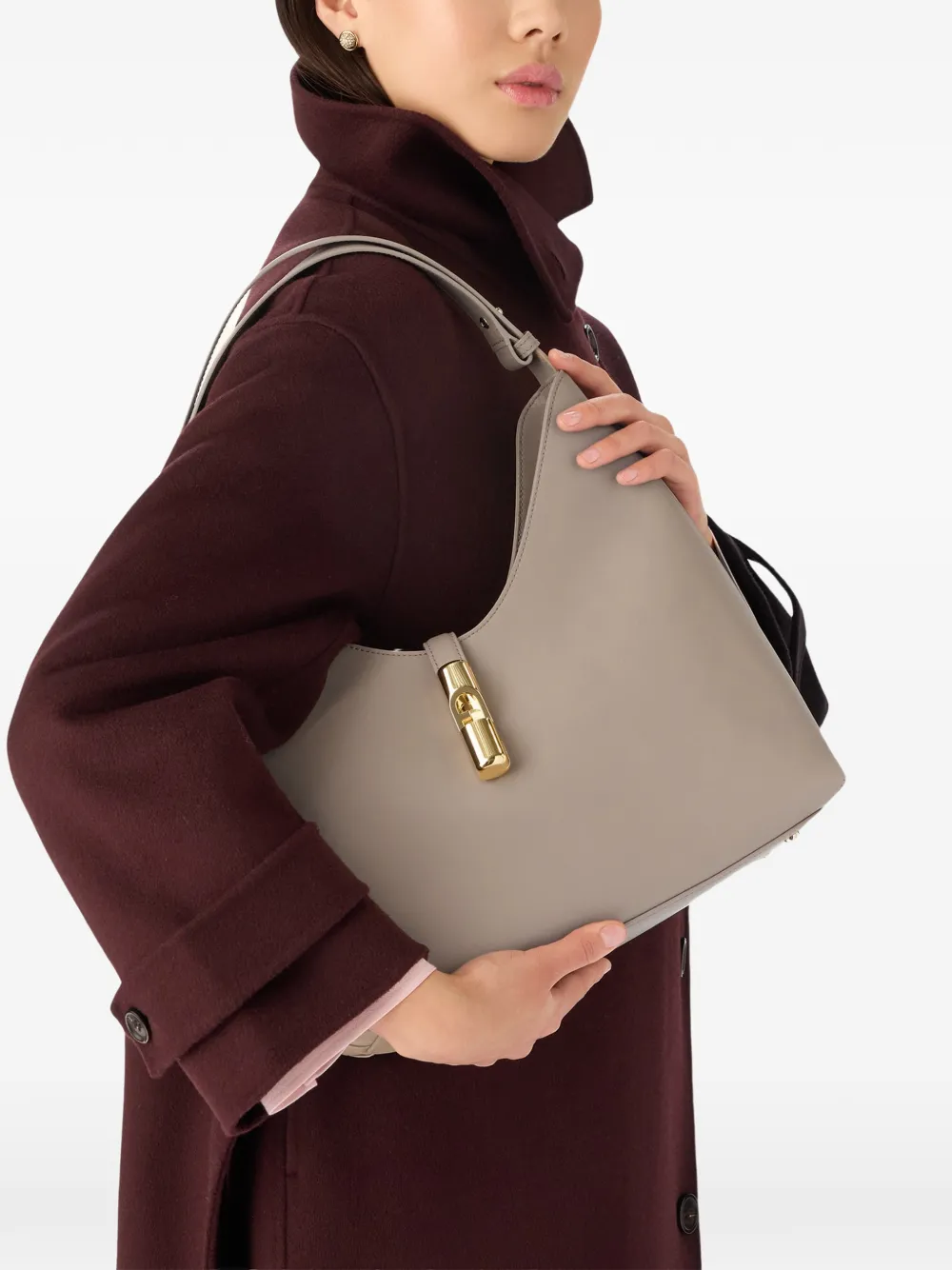 Furla Borsa a spalla Goccia media - Toni neutri