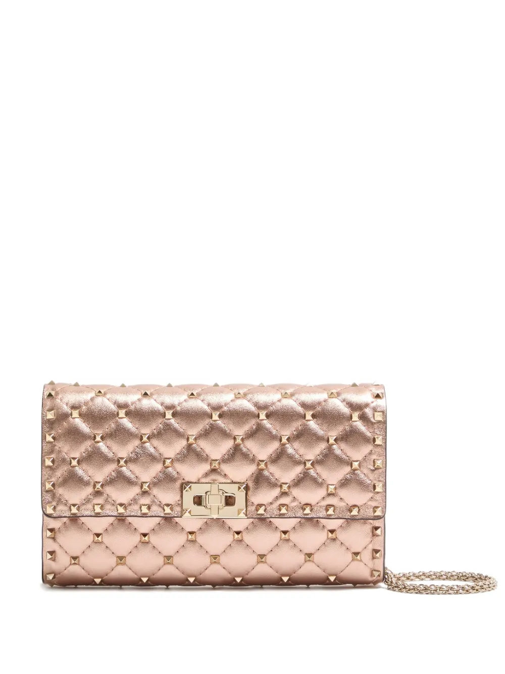 Valentino Garavani Clutch Rockstud Spike - Rosa