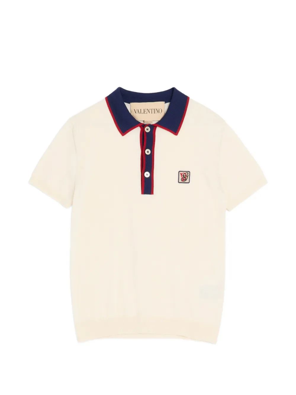 Valentino Garavani Poloshirt met logopatch Beige