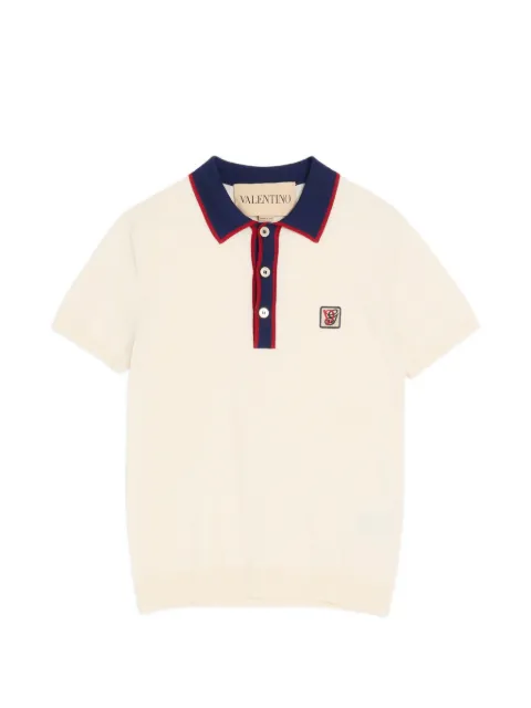 Valentino Garavani logo-patch polo shirt