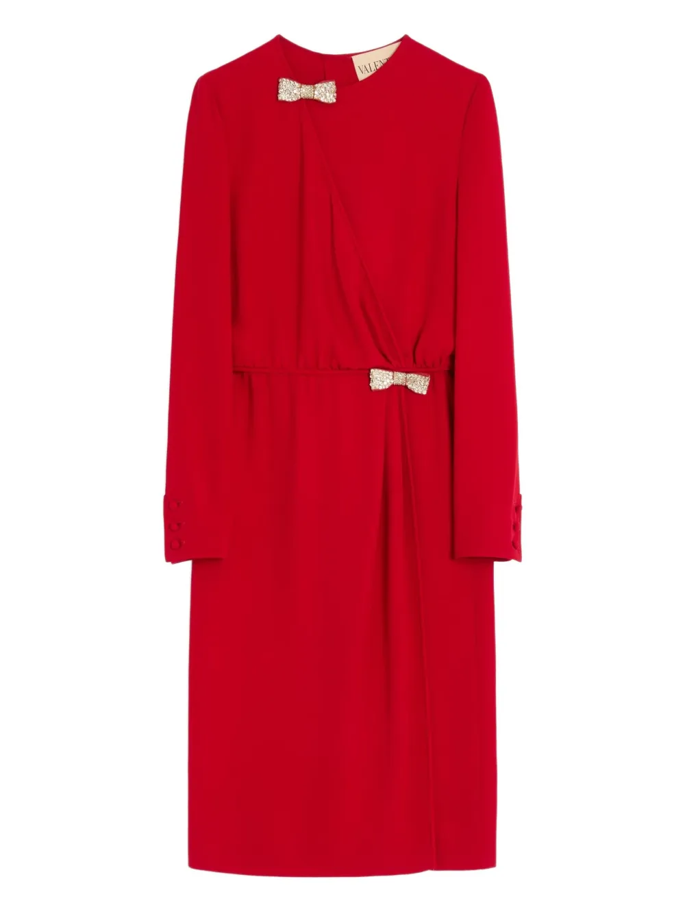 Valentino Garavani リボンディテール ドレス - レッド Valentino Garavani リボンディテール ドレス - レッド