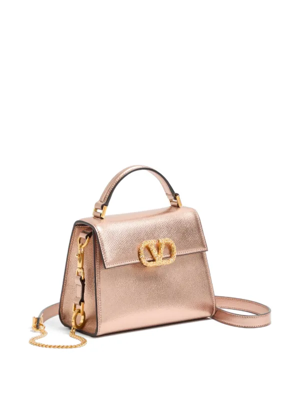 美品✨希少✨ヴァレンティノ Vスリング ミニハンドバッグ ピンク Valentino Garavani Vスリング レザーハンドバッグ ミニ | ピンク