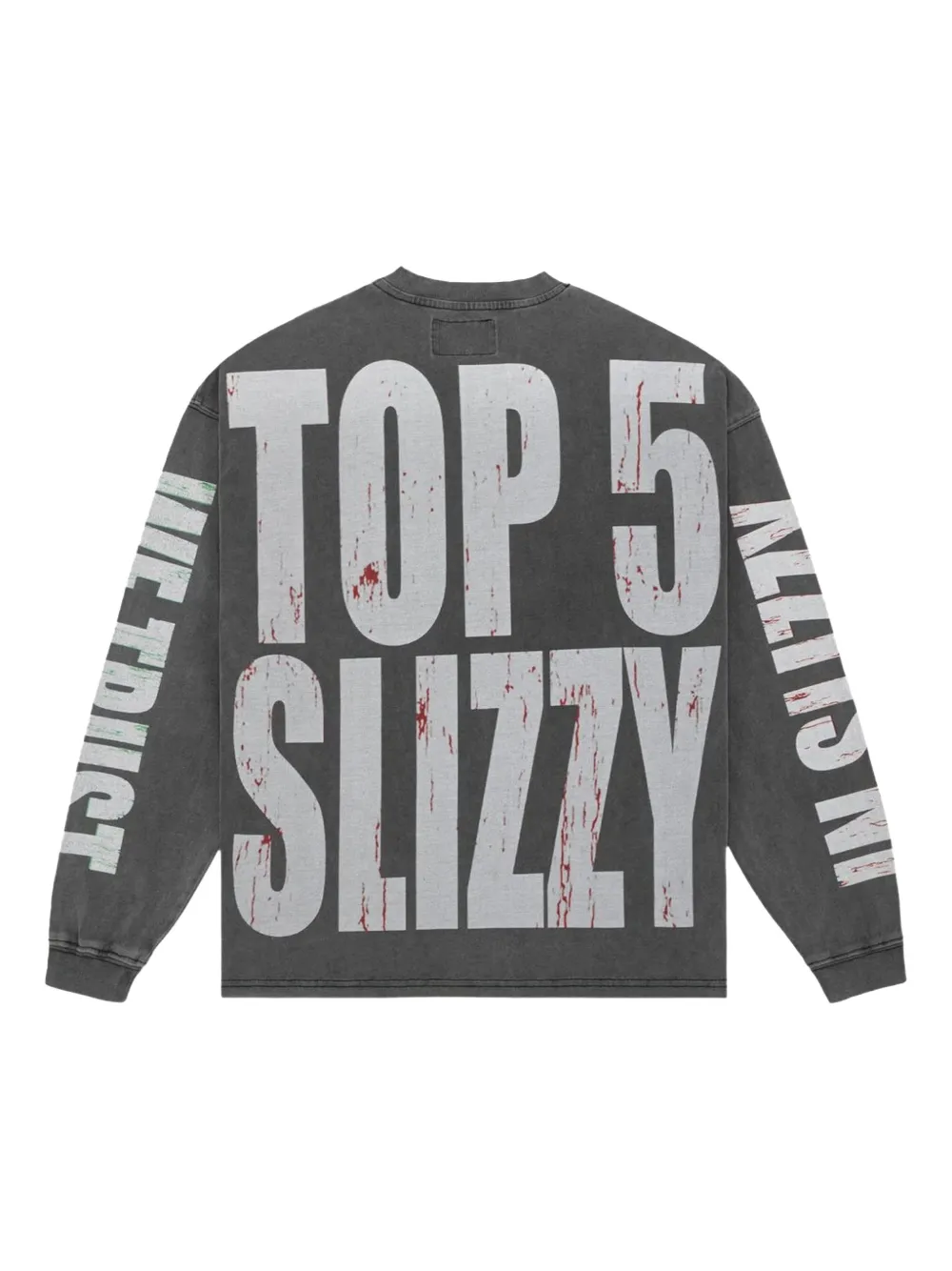GODSPEED Top 5 Slizzy LS long-sleeve T-shirt - Grijs