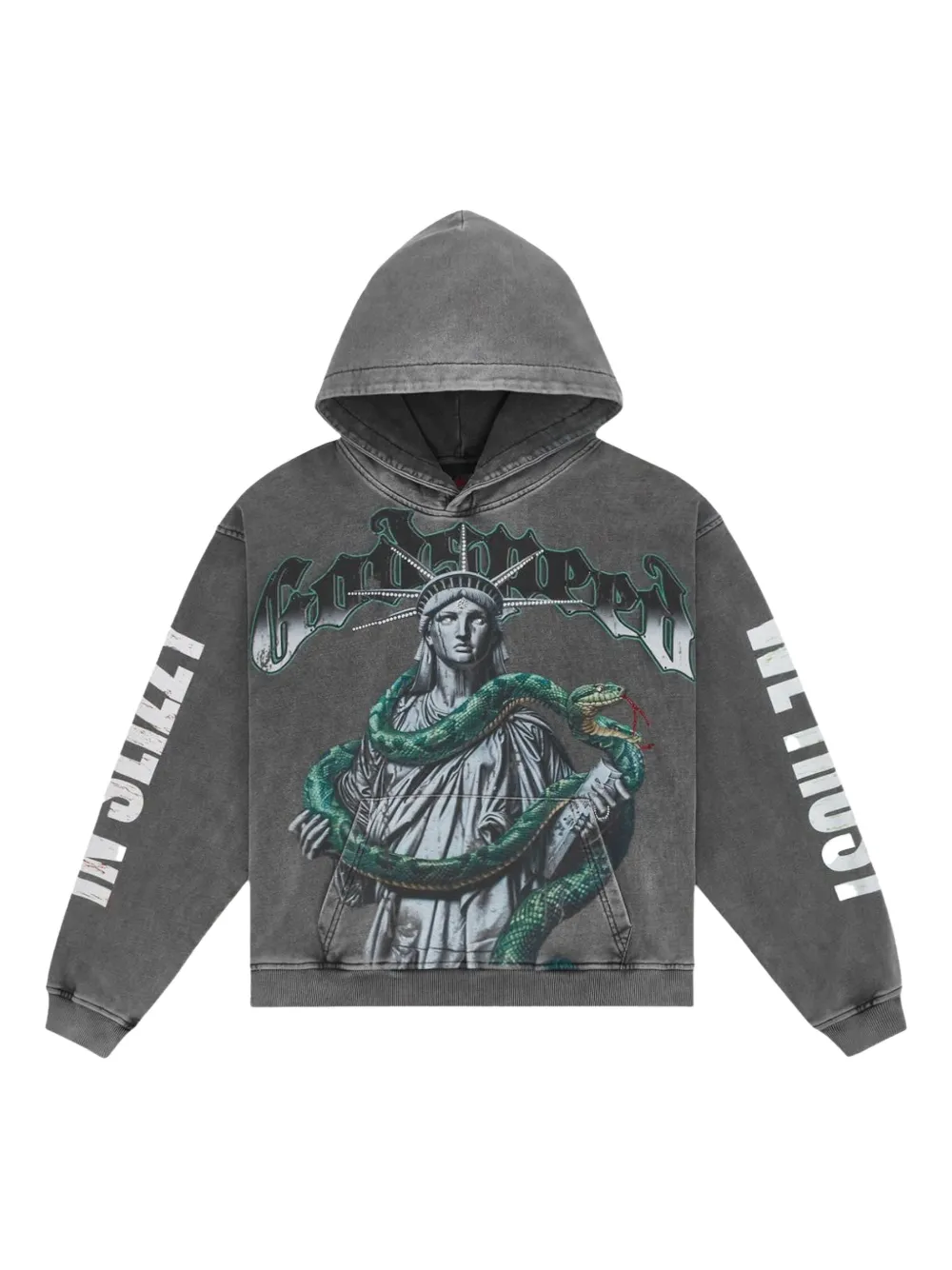 GODSPEED Top 5 Slizzy VVS hoodie | Grey | Image 1