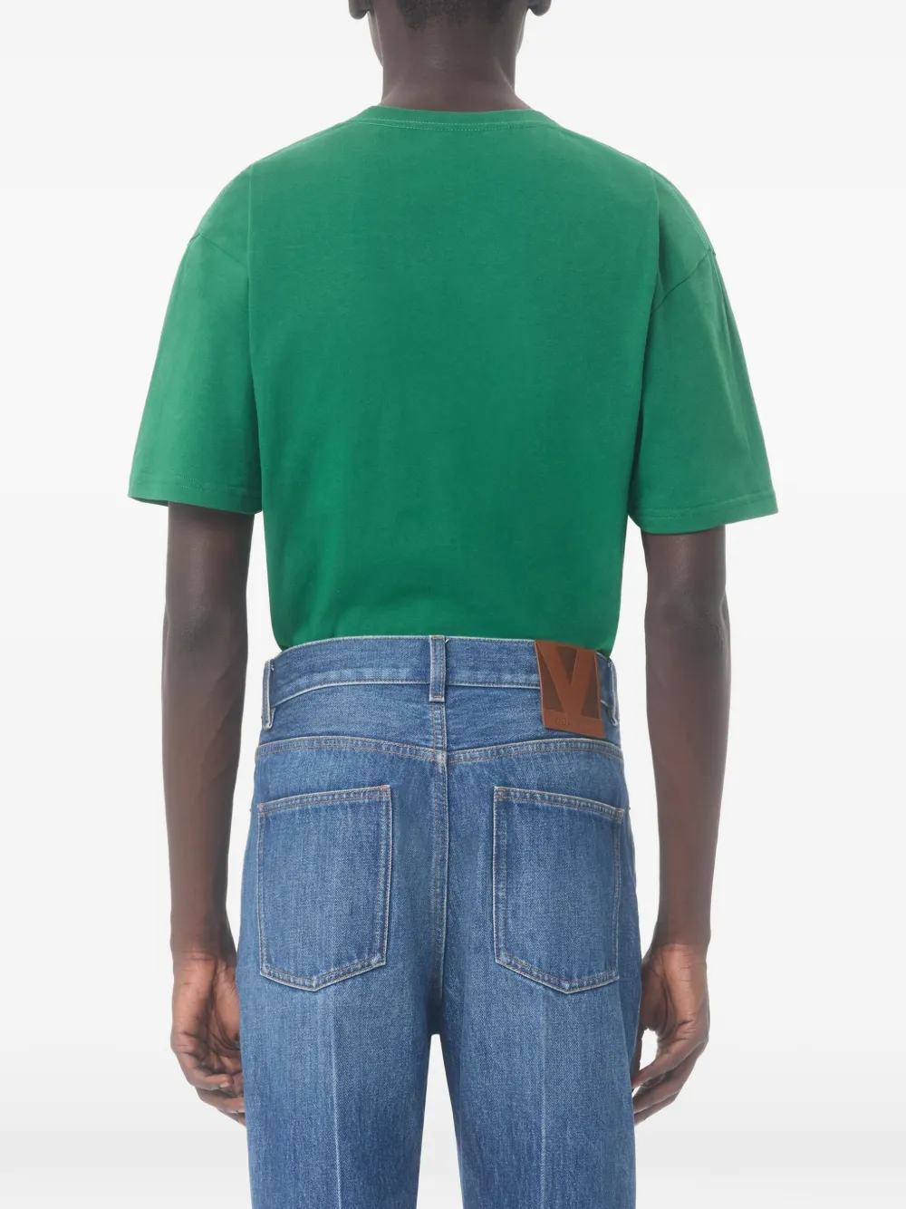 Valentino Garavani Chat de la Maison T-shirt met print Groen