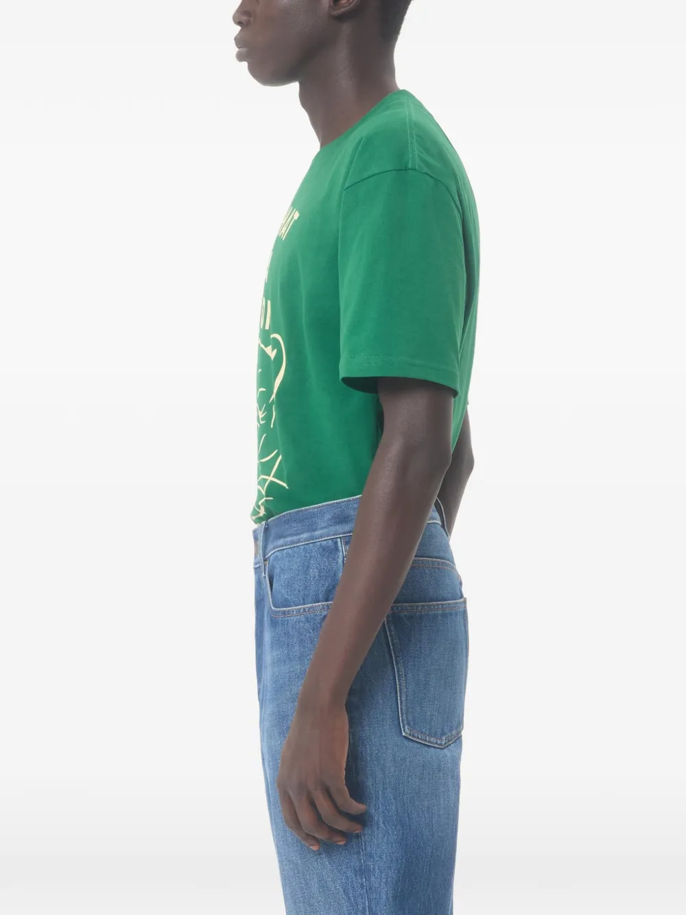 Valentino Garavani Chat de la Maison T-shirt met print Groen