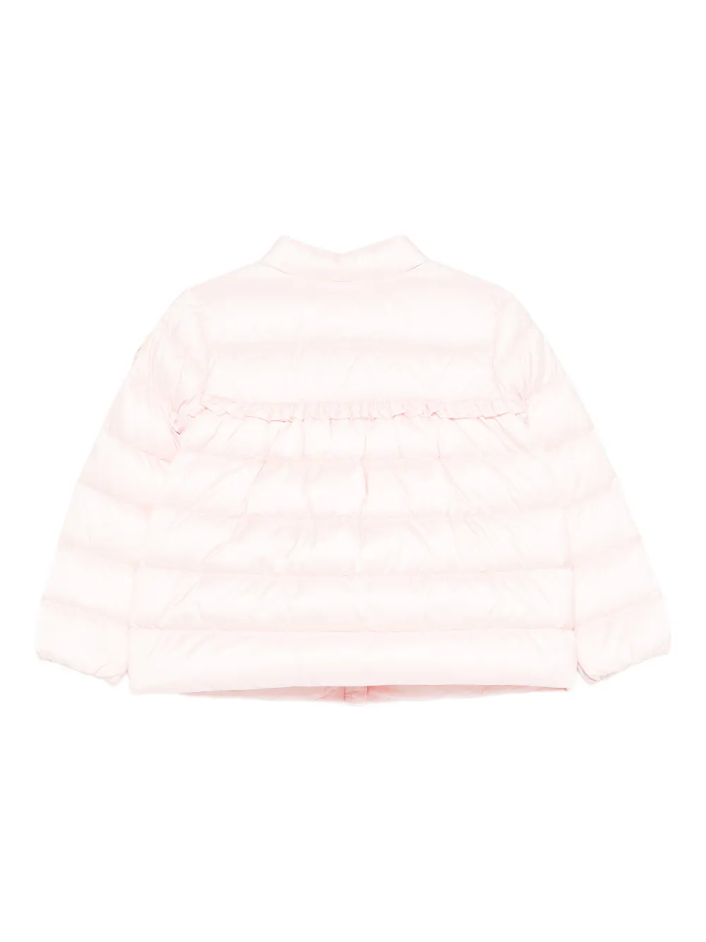  Moncler Enfant Ruffled-trim Puffer Jacket - Pink 