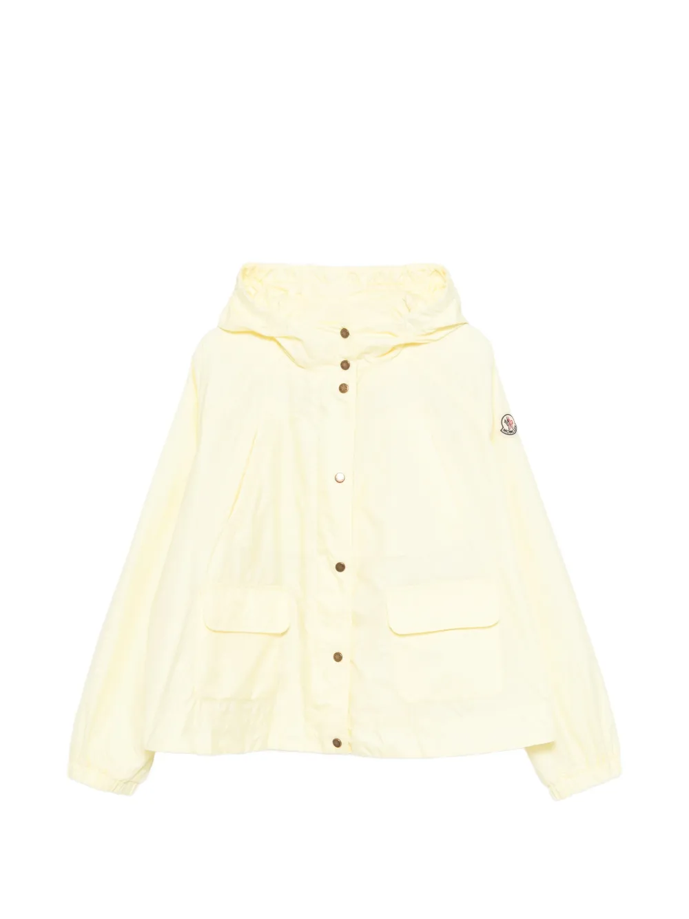 Moncler Enfant Jack met capuchon en knopen Geel