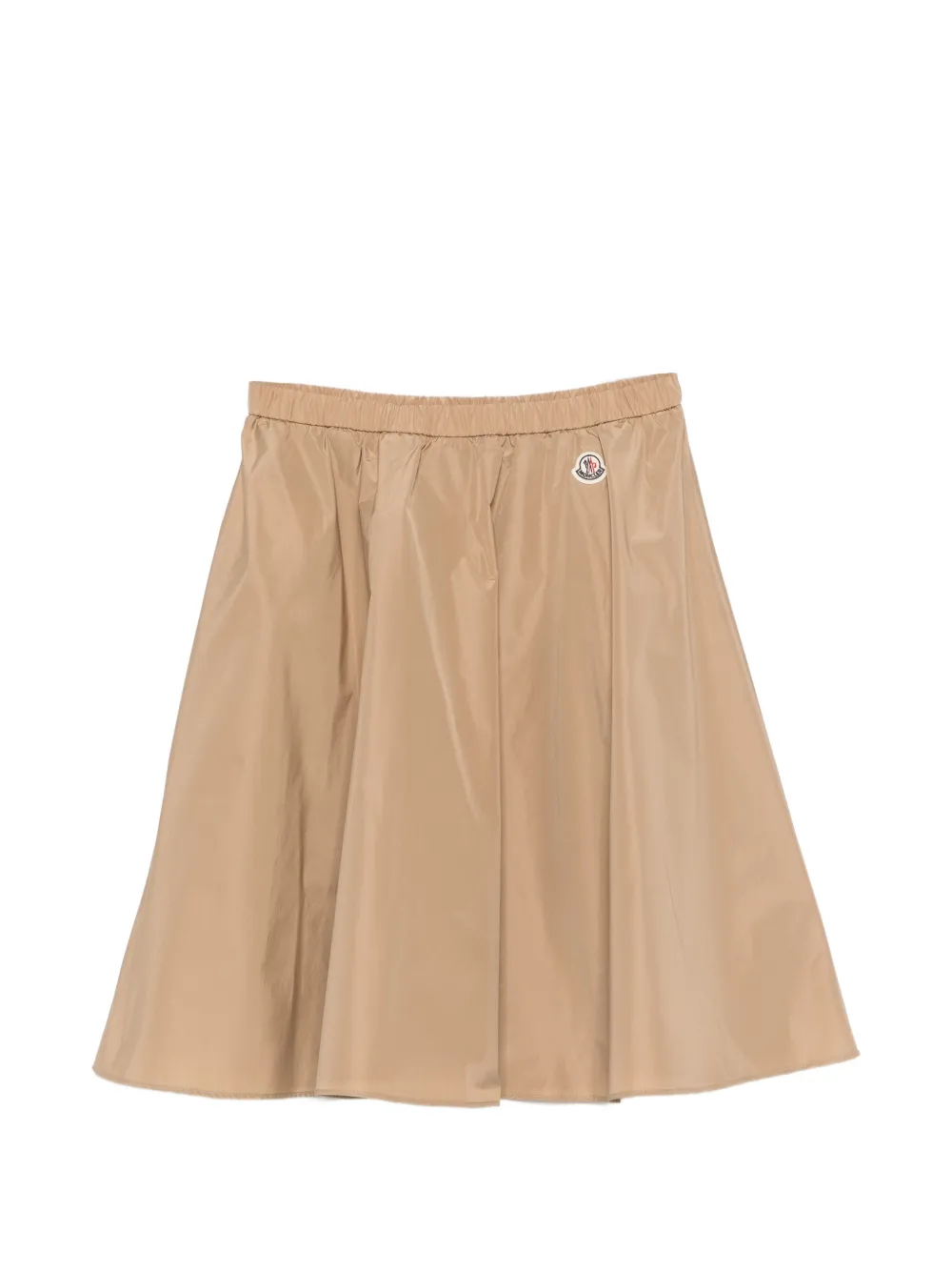 Moncler Enfant Elastische rok met logodetail Beige