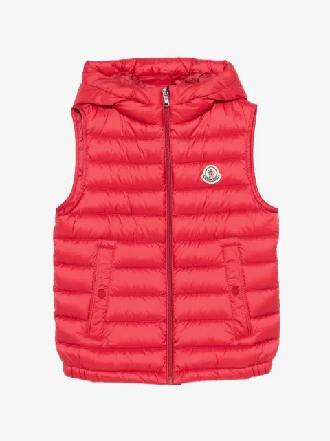 Moncler Enfant gilet Uzay à capuche
