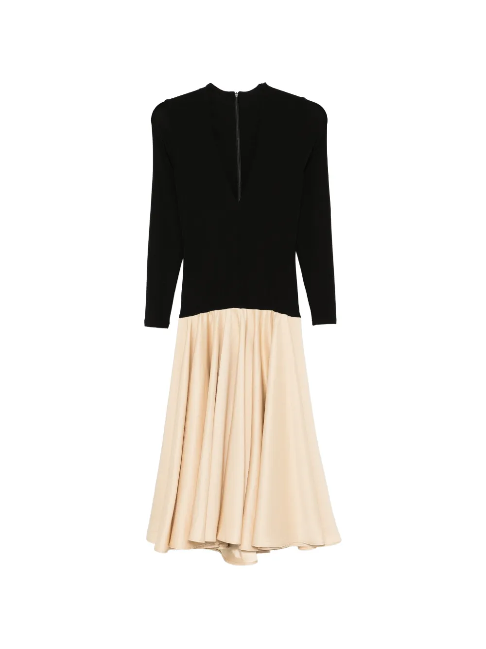 Esse Studios Aloe V-neck midi dress - Toni neutri