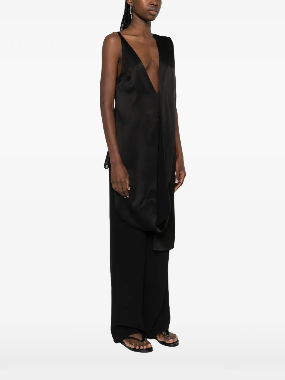 Esse Studios V-neck Top - Black 