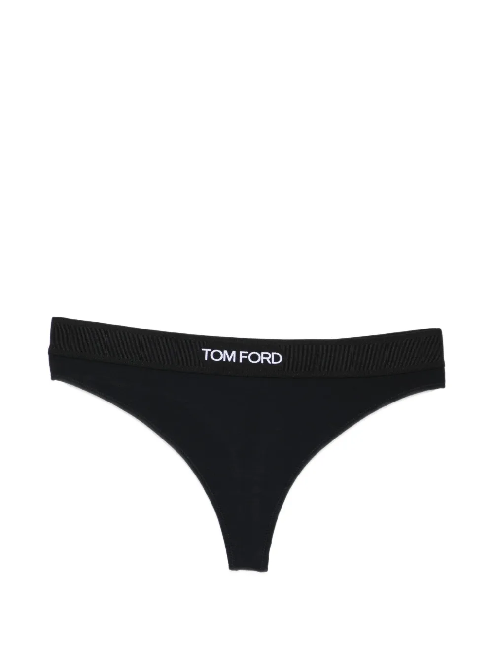 TOM FORD logo-waistband thong - Nero