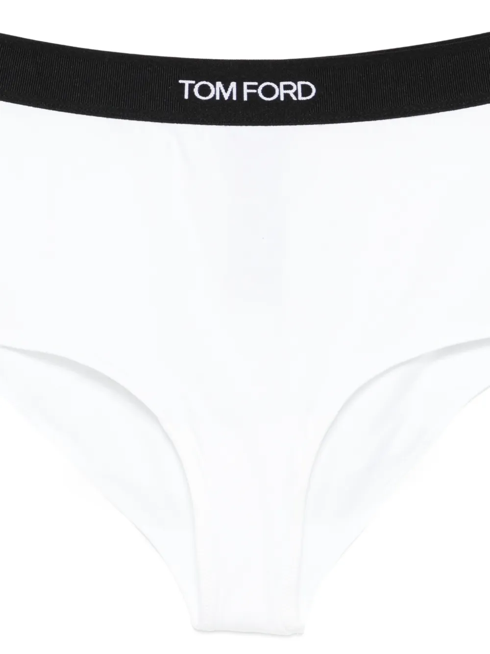  Tom Ford Logo-waistband Briefs - White 