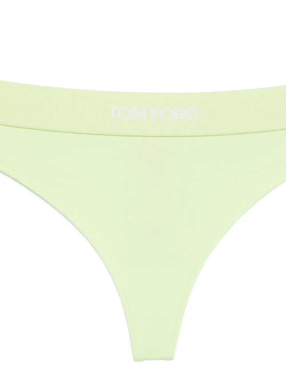 Tom Ford Logo Thong - Green 