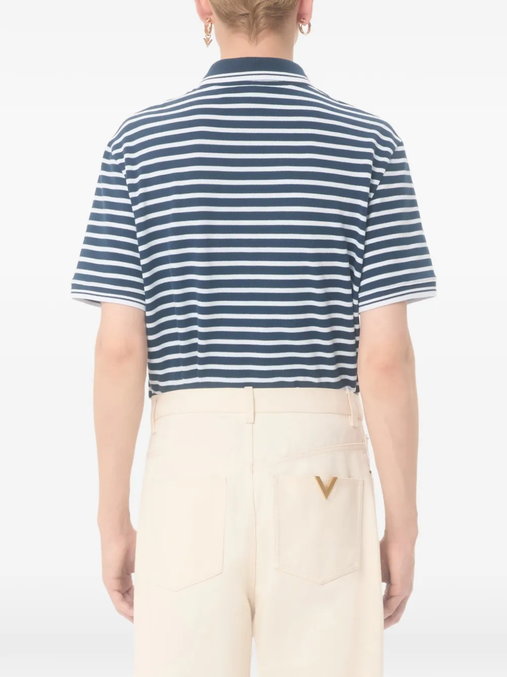 Valentino Garavani Poloshirt met VLogo-patch Blauw
