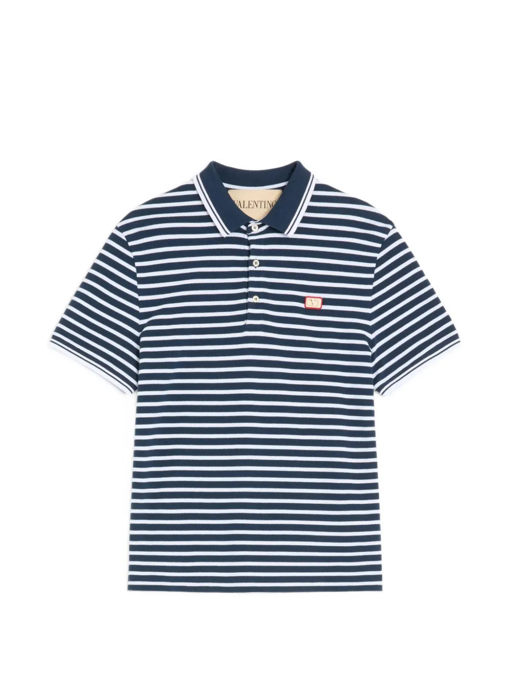 Valentino Garavani cotton piqué polo with VLogo patch