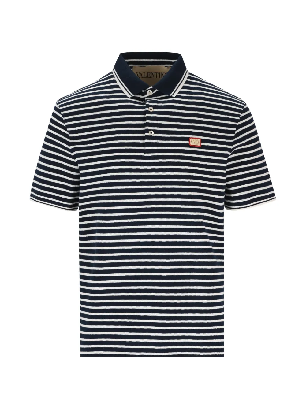 Valentino Garavani Katoenen piqué poloshirt met VLogo-patch Wit