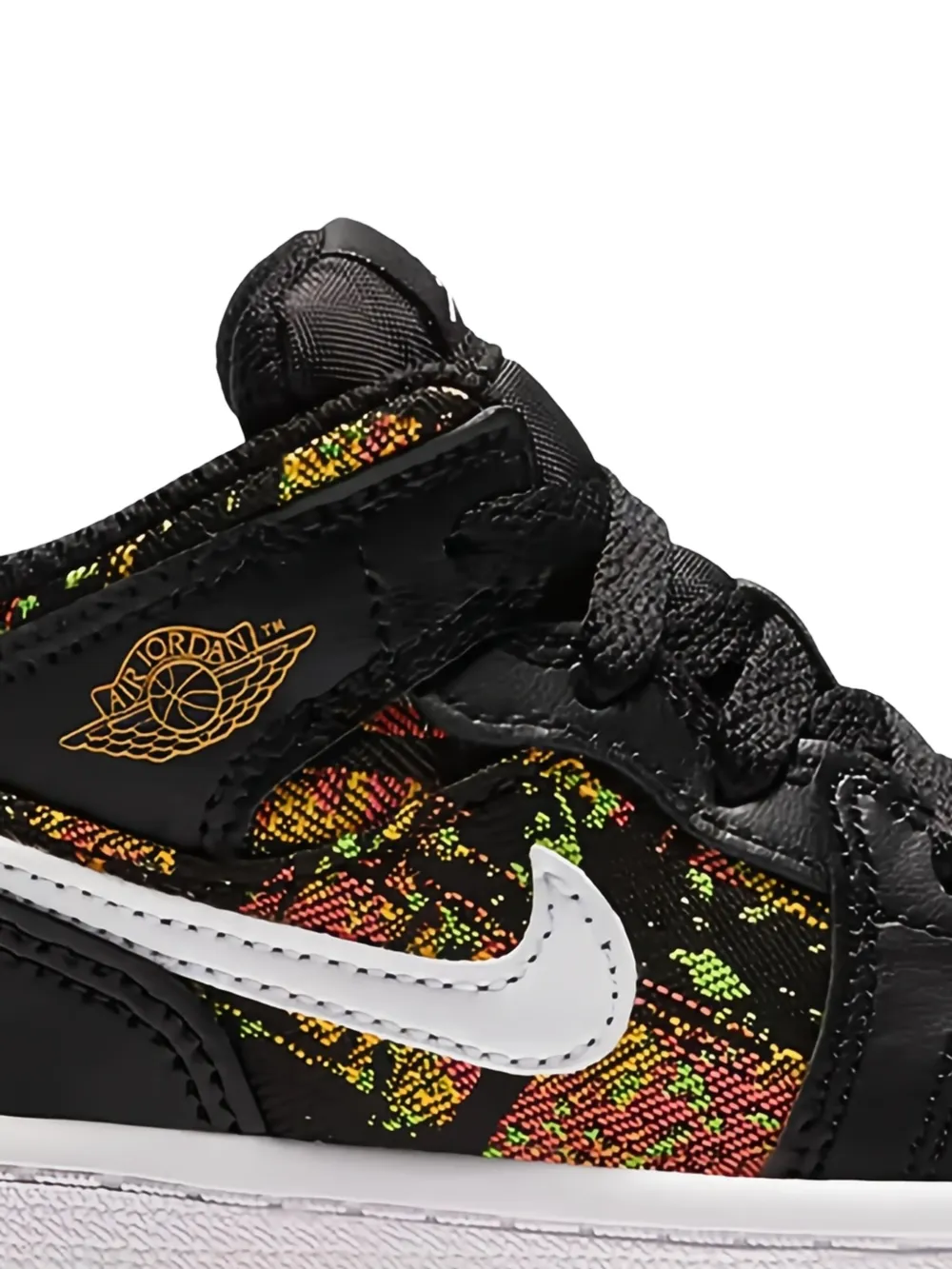 Jordan Kids Air Jordan 1 Mid TD sneakers - Zwart