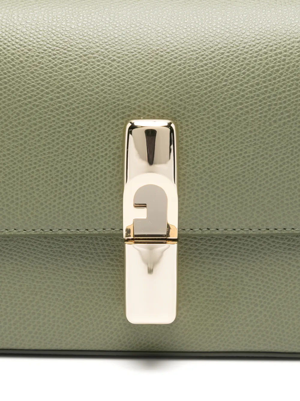Furla Iride kleine leren crossbodytas Groen