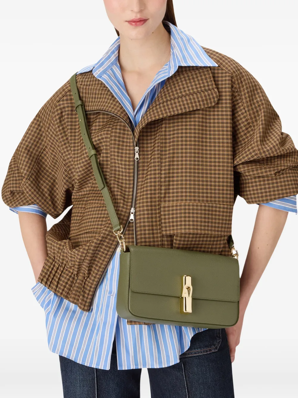 Furla Borsa a tracolla Iride piccola in pelle - Verde