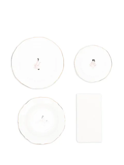 Seletti x Bruno Laurenzano Seikantai5271 - Gathered plate (set of four)