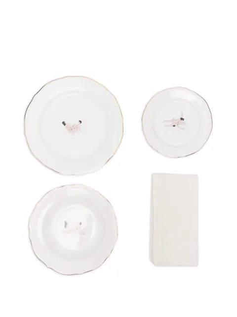Seletti x Bruno Laurenzano Seikantai5271 - Arched plate (set of four)