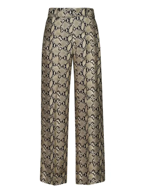 PAULA pantalones con estampado de piel de serpiente