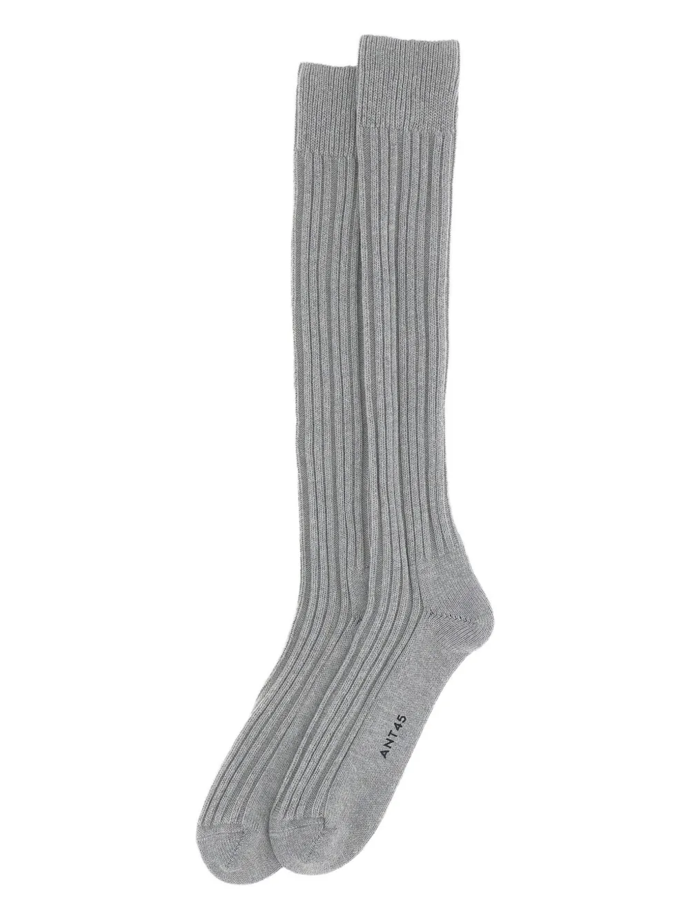 ANT45 Tino ribbed knee-high socks | Grey | Image 1