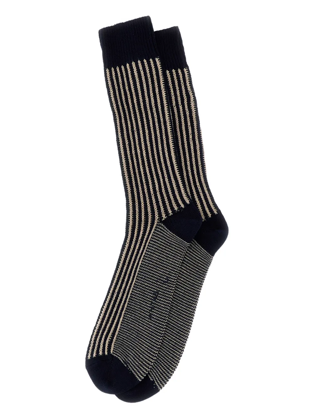 ANT45 Capri striped-ribbing socks | Blue | Image 1