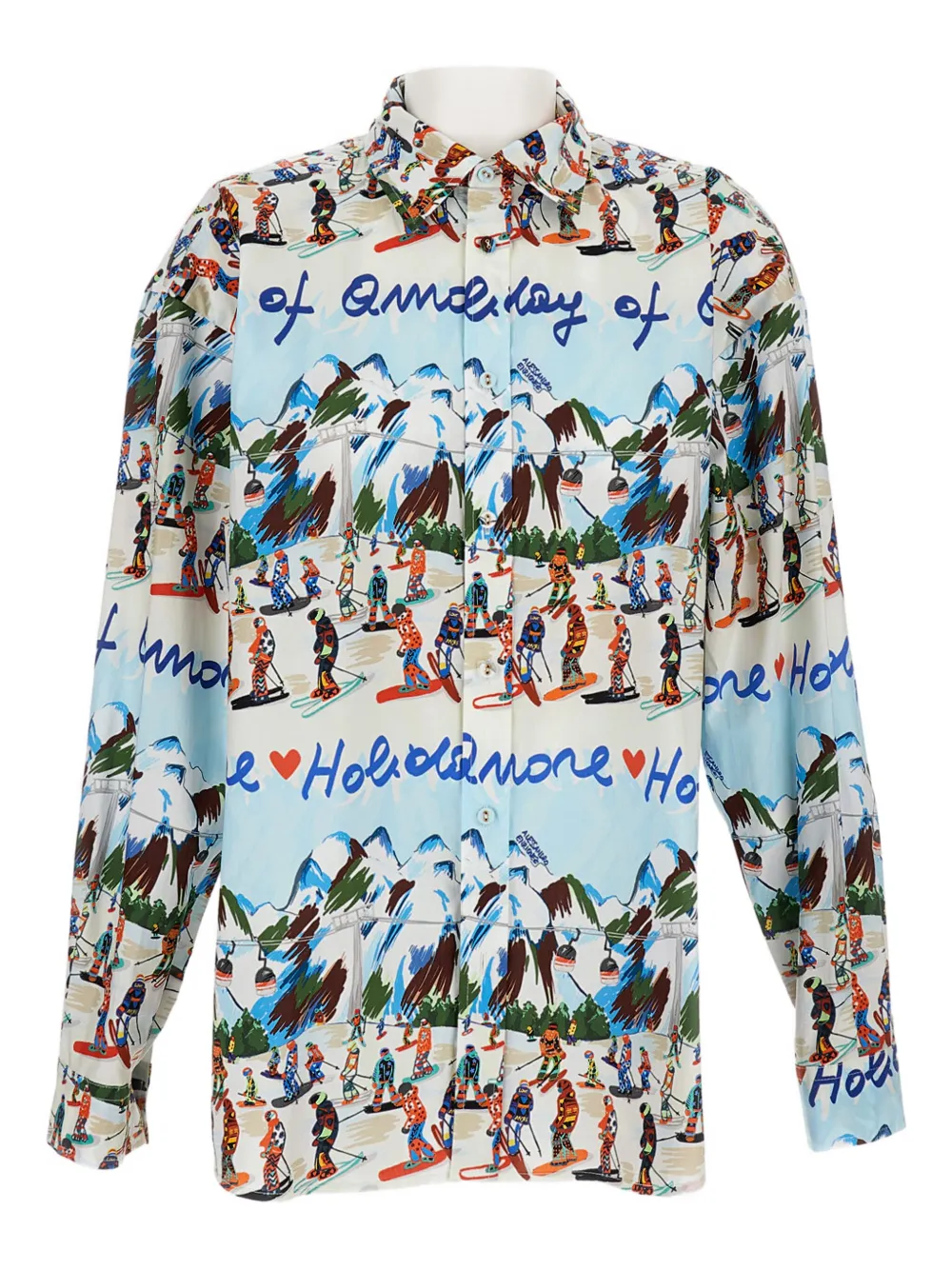 alessandro enriquez printed shirt | White | Image 1