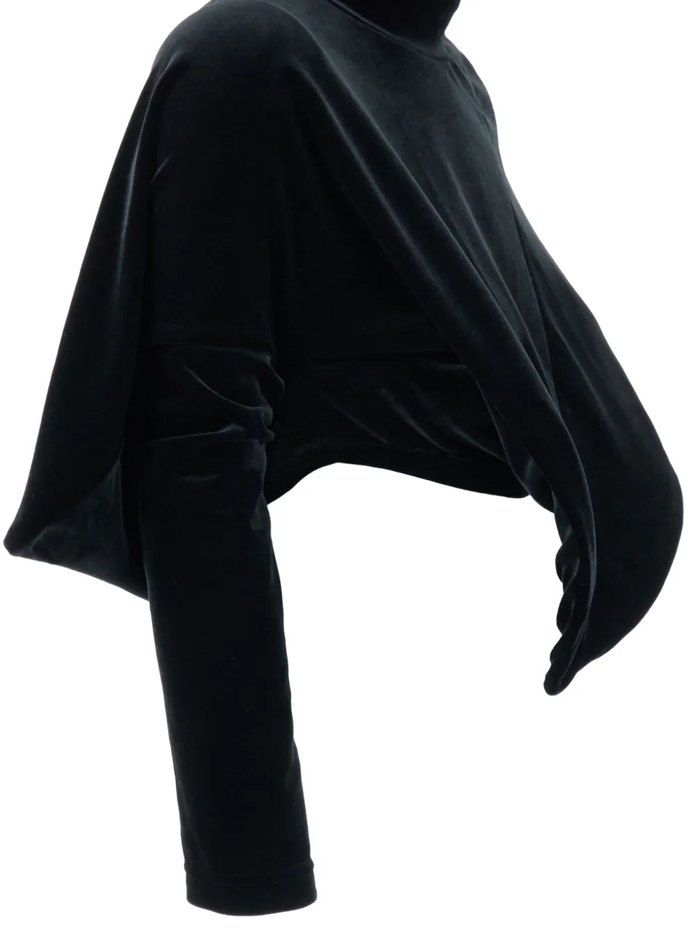 Junya Watanabe Asymmetric High-neck Top In Black