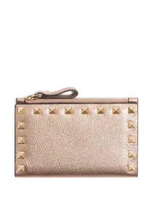 Valentino Garavani Zip Leather Wallet | Silver | FARFETCH UK