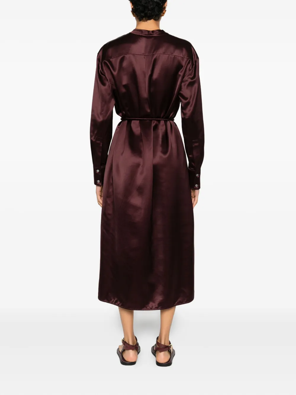 Tory Burch Jurk met gestrikte taille Rood